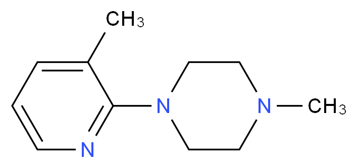 1-Methyl-4-(3-methylpyridin-2-yl)piperazine_Molecular_structure_CAS_1187386-43-1)