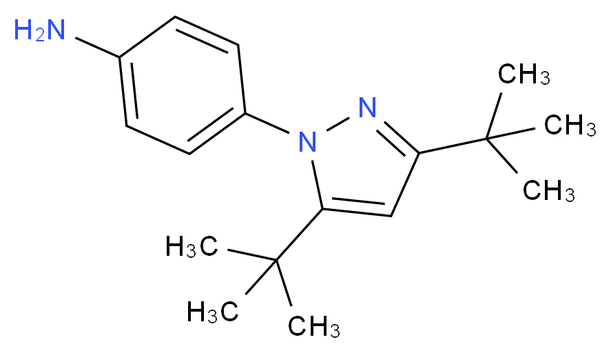 4-[3,5-di(tert-butyl)-1H-pyrazol-1-yl]aniline_Molecular_structure_CAS_52708-33-5)