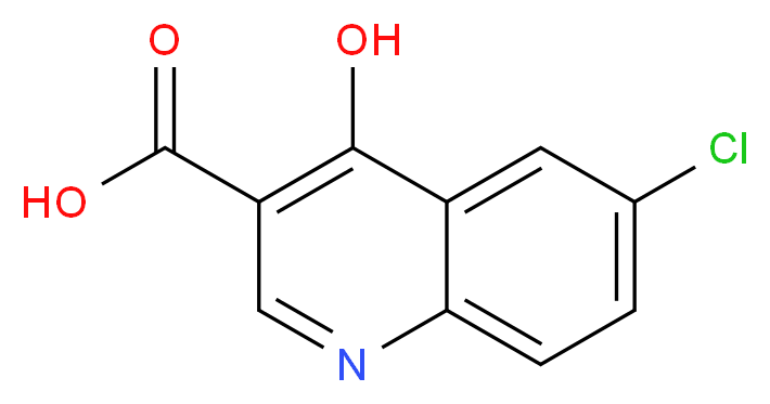 6-chloro-4-hydroxyquinoline-3-carboxylic acid_Molecular_structure_CAS_)