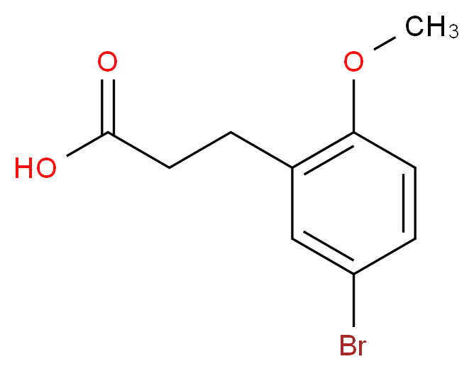 3-(5-bromo-2-methoxyphenyl)propanoic acid_Molecular_structure_CAS_)