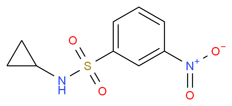 N-CYCLOPROPYL 3-NITROBENZENESULFONAMIDE_Molecular_structure_CAS_401589-92-2)