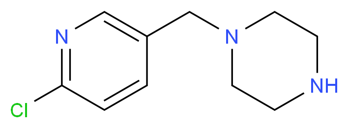 1-[(6-chloropyridin-3-yl)methyl]piperazine_Molecular_structure_CAS_)