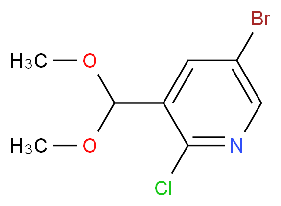 5-Bromo-2-chloro-3-dimethoxymethyl-pyridine_Molecular_structure_CAS_928653-74-1)