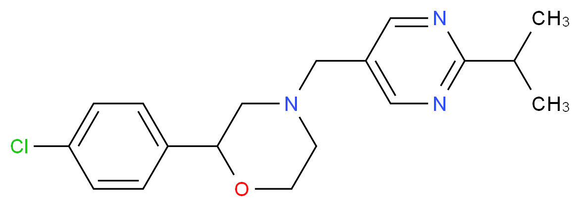 2-(4-chlorophenyl)-4-[(2-isopropylpyrimidin-5-yl)methyl]morpholine_Molecular_structure_CAS_)