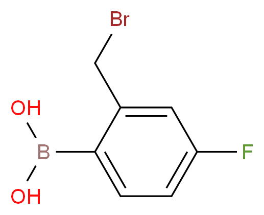 2-Bromomethyl-4-fluorobenzeneboronic acid_Molecular_structure_CAS_850568-01-3)