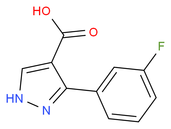 3-(3-fluorophenyl)-1H-pyrazole-4-carboxylic acid_Molecular_structure_CAS_879996-69-7)