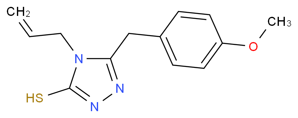 4-Allyl-5-(4-methoxybenzyl)-4H-1,2,4-triazole-3-thiol_Molecular_structure_CAS_)