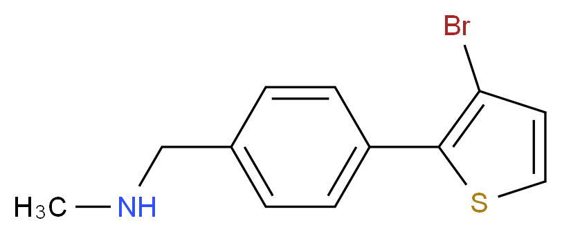 4-(3-bromothien-2-yl)-N-methylbenzylamine_Molecular_structure_CAS_937796-02-6)