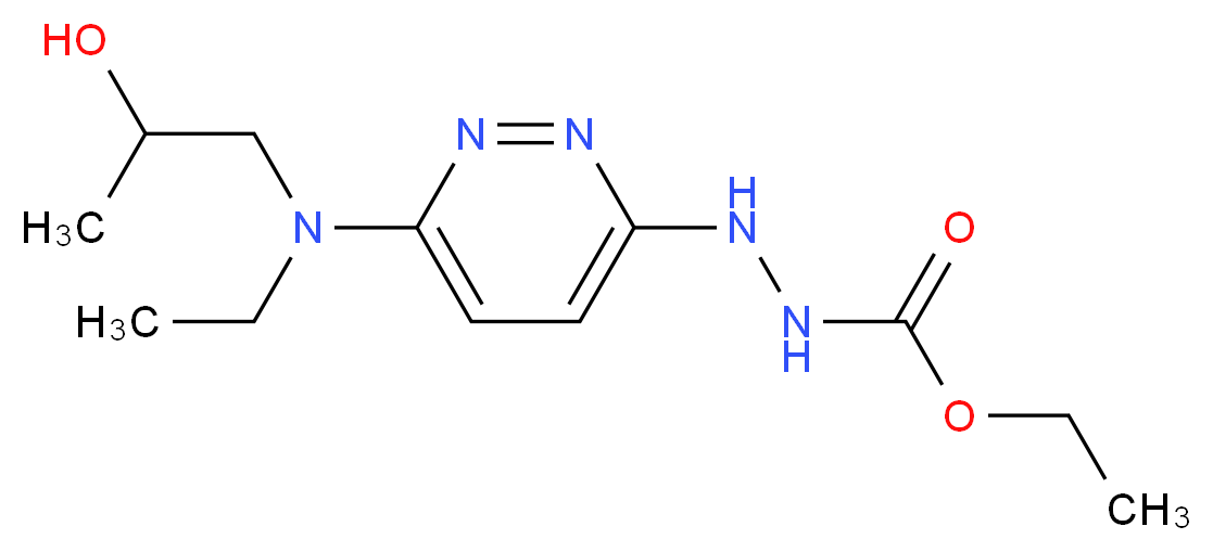Ethyl 2-(6-(ethyl(2-hydroxypropyl)aMino)pyridazin-3-yl)hydrazinecarboxylate_Molecular_structure_CAS_64241-34-5)