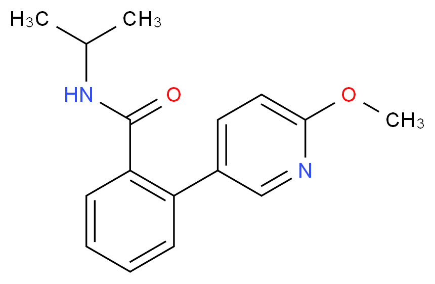 N-isopropyl-2-(6-methoxypyridin-3-yl)benzamide_Molecular_structure_CAS_)