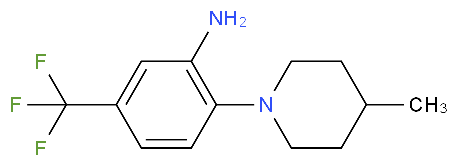 2-(4-Methyl-1-piperidinyl)-5-(trifluoromethyl)-phenylamine_Molecular_structure_CAS_)