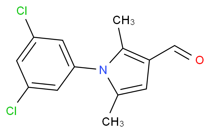 1-(3,5-Dichloro-phenyl)-2,5-dimethyl-1H-pyrrole-3-carbaldehyde_Molecular_structure_CAS_)