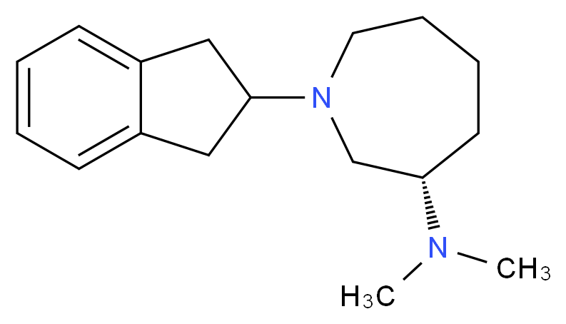 (3S)-1-(2,3-dihydro-1H-inden-2-yl)-N,N-dimethylazepan-3-amine_Molecular_structure_CAS_)