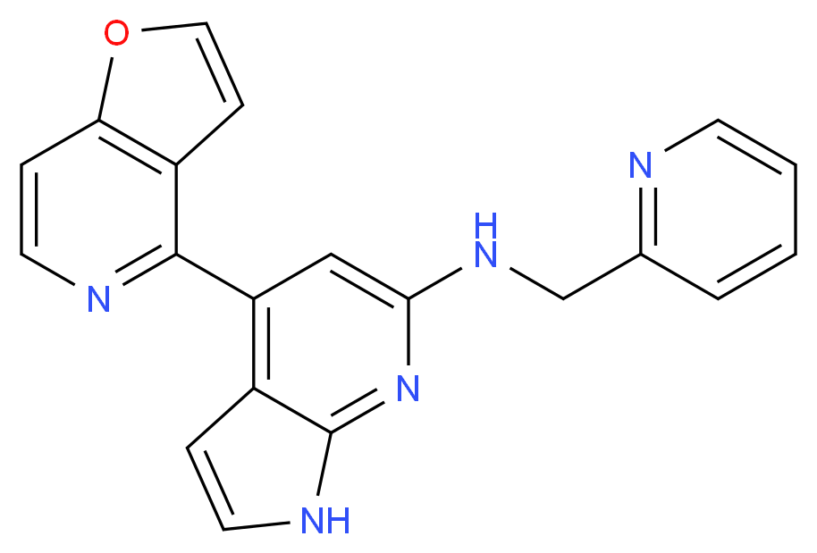 4-furo[3,2-c]pyridin-4-yl-N-(2-pyridinylmethyl)-1H-pyrrolo[2,3-b]pyridin-6-amine_Molecular_structure_CAS_)