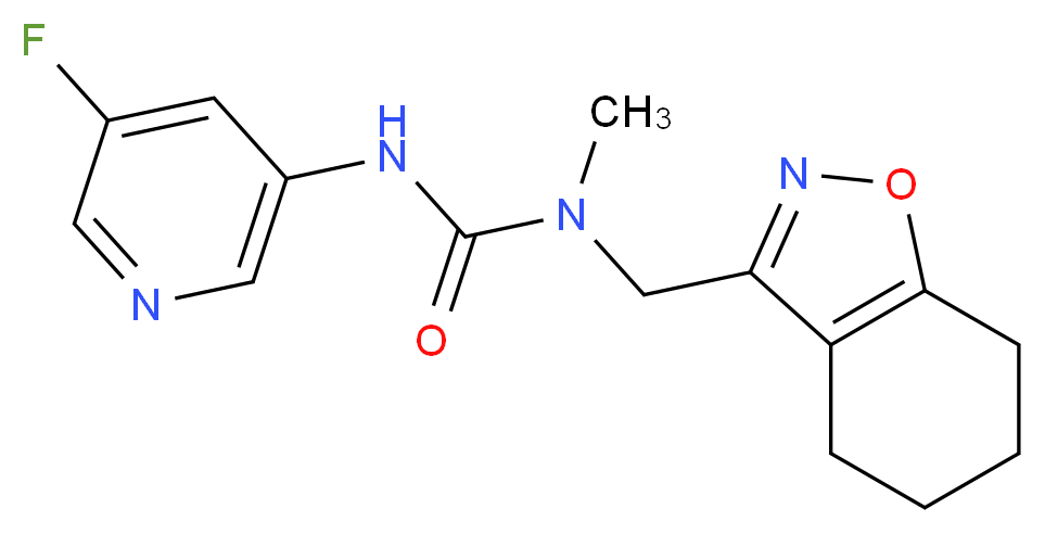 N'-(5-fluoropyridin-3-yl)-N-methyl-N-(4,5,6,7-tetrahydro-1,2-benzisoxazol-3-ylmethyl)urea_Molecular_structure_CAS_)