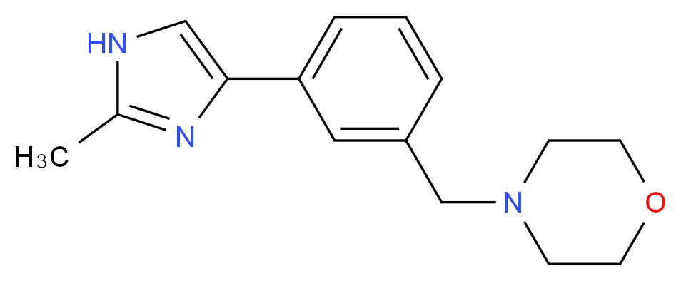 4-[3-(2-methyl-1H-imidazol-4-yl)benzyl]morpholine_Molecular_structure_CAS_)