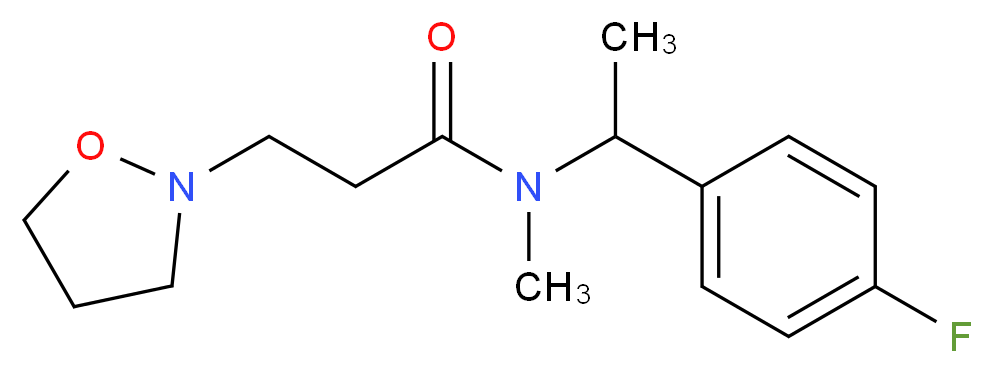 N-[1-(4-fluorophenyl)ethyl]-3-isoxazolidin-2-yl-N-methylpropanamide_Molecular_structure_CAS_)