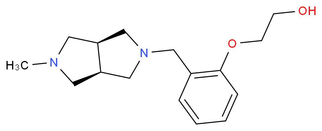 2-(2-{[(3aR*,6aS*)-5-methylhexahydropyrrolo[3,4-c]pyrrol-2(1H)-yl]methyl}phenoxy)ethanol_Molecular_structure_CAS_)