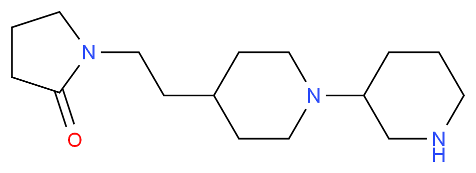 1-[2-(1,3'-bipiperidin-4-yl)ethyl]pyrrolidin-2-one_Molecular_structure_CAS_)