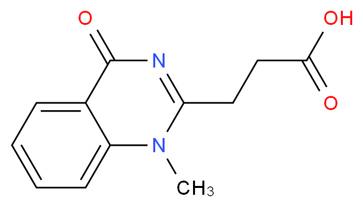3-(1-methyl-4-oxo-1,4-dihydroquinazolin-2-yl)propanoic acid_Molecular_structure_CAS_)