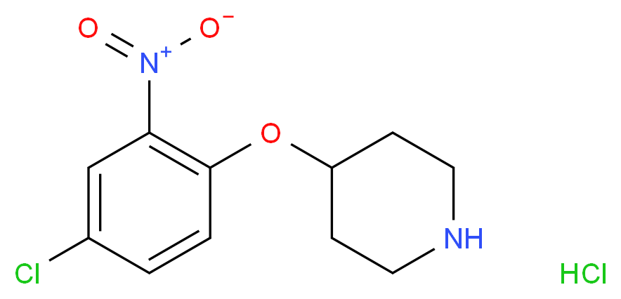 4-(4-Chloro-2-nitrophenoxy)piperidine hydrochloride_Molecular_structure_CAS_)
