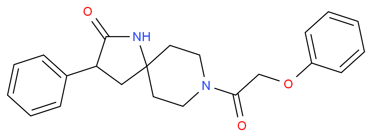 8-(phenoxyacetyl)-3-phenyl-1,8-diazaspiro[4.5]decan-2-one_Molecular_structure_CAS_)