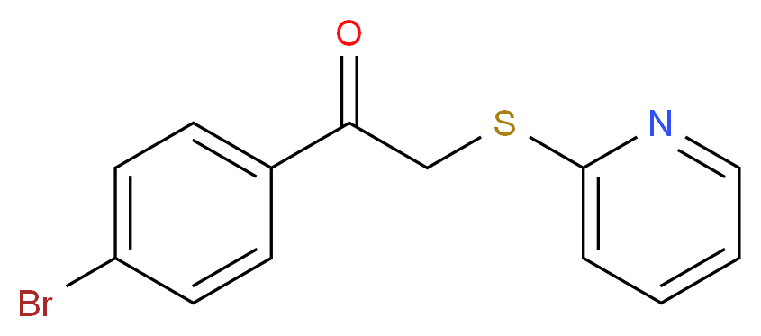 1-(4-bromophenyl)-2-(pyridin-2-ylthio)ethanone_Molecular_structure_CAS_5898-19-1)