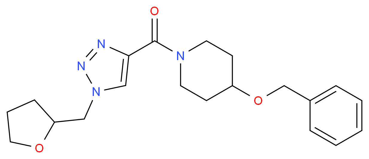 4-(benzyloxy)-1-{[1-(tetrahydro-2-furanylmethyl)-1H-1,2,3-triazol-4-yl]carbonyl}piperidine_Molecular_structure_CAS_)