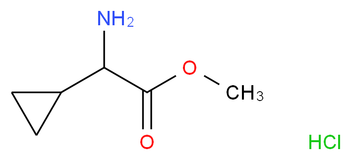 Methyl 2-amino-2-cyclopropylacetate hydrochloride_Molecular_structure_CAS_535936-86-8)