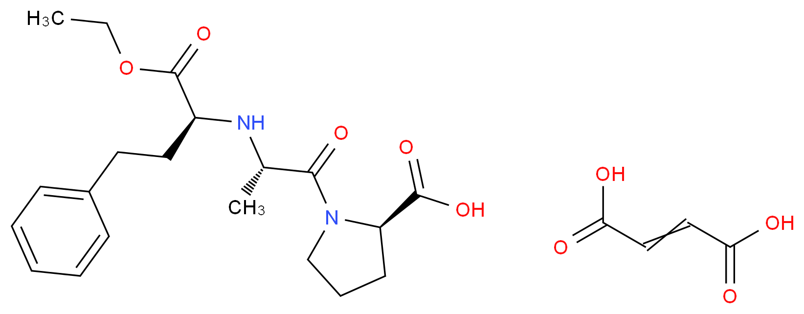 Enalapril maleate salt_Molecular_structure_CAS_76095-16-4)