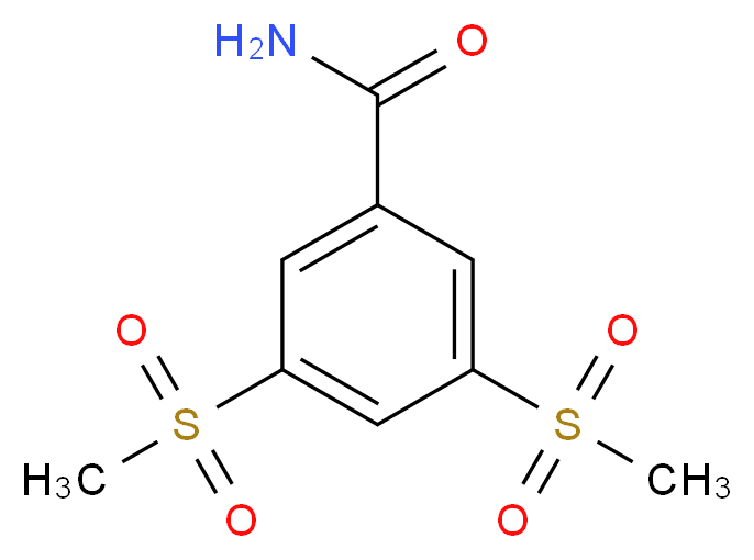 3,5-Bis(methylsulphonyl)benzamide_Molecular_structure_CAS_)