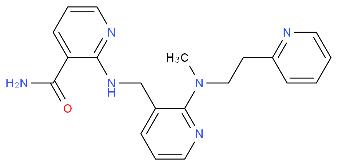 2-[({2-[methyl(2-pyridin-2-ylethyl)amino]pyridin-3-yl}methyl)amino]nicotinamide_Molecular_structure_CAS_)