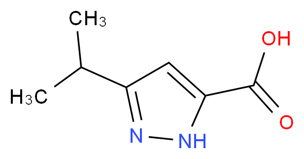 3-isopropyl-1H-pyrazole-5-carboxylic acid_Molecular_structure_CAS_890590-91-7)