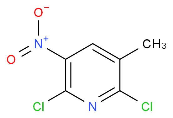 2,6-Dichloro-3-methyl-5-nitropyridine_Molecular_structure_CAS_58596-88-6)