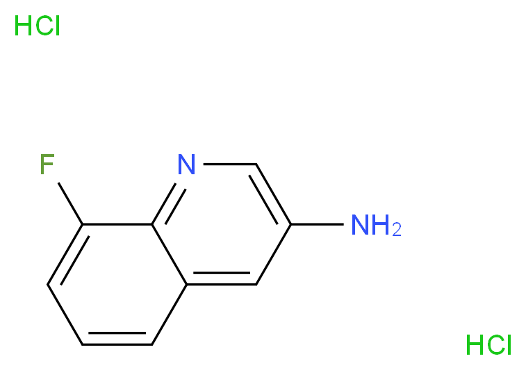 3-Amino-8-fluoroquinoline dihydrochloride_Molecular_structure_CAS_)