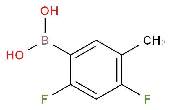 (2,4-difluoro-5-methylphenyl)boronic acid_Molecular_structure_CAS_)