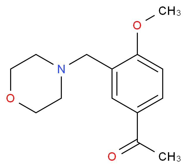 1-[4-methoxy-3-(morpholin-4-ylmethyl)phenyl]ethanone_Molecular_structure_CAS_)