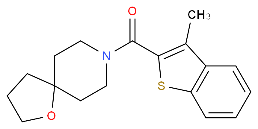 8-[(3-methyl-1-benzothien-2-yl)carbonyl]-1-oxa-8-azaspiro[4.5]decane_Molecular_structure_CAS_)