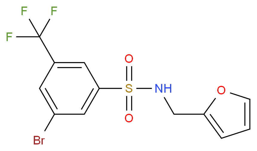 3-Bromo-N-(furan-2-ylmethyl)-5-(trifluoromethyl)benzenesulfonamide_Molecular_structure_CAS_951884-84-7)