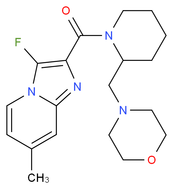 3-fluoro-7-methyl-2-{[2-(4-morpholinylmethyl)-1-piperidinyl]carbonyl}imidazo[1,2-a]pyridine_Molecular_structure_CAS_)