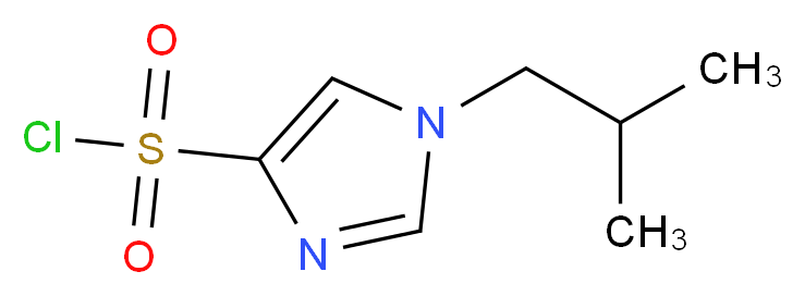 1-(2-methylpropyl)-1H-imidazole-4-sulfonyl chloride_Molecular_structure_CAS_)