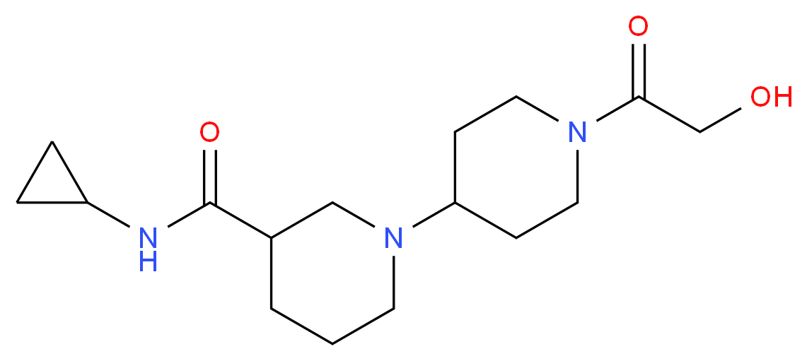 N-cyclopropyl-1'-glycoloyl-1,4'-bipiperidine-3-carboxamide_Molecular_structure_CAS_)