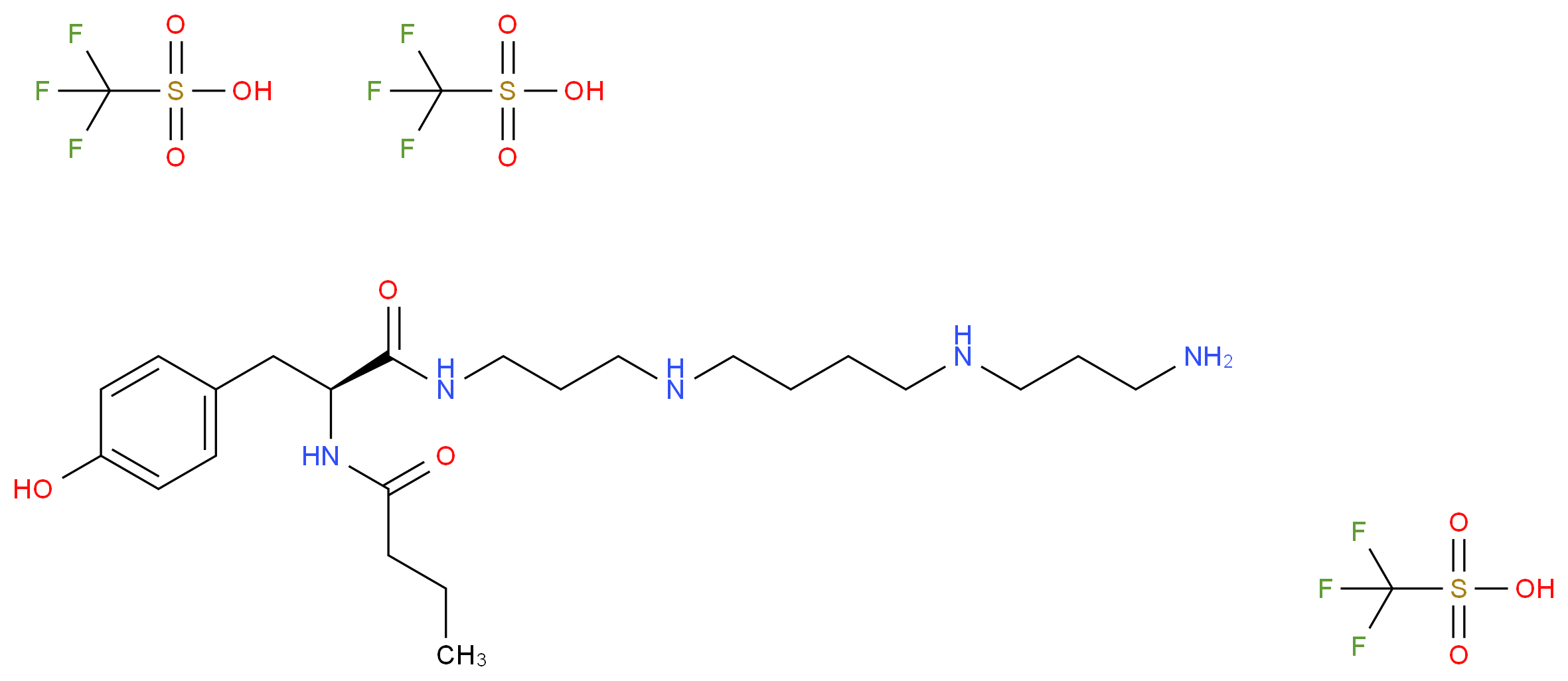 Philanthotoxin 343 tris(trifluoroacetate) salt_Molecular_structure_CAS_115976-93-7)