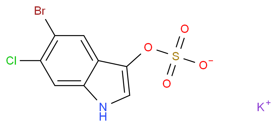 5-Bromo-6-chloro-3-indolyl sulfate potassium salt_Molecular_structure_CAS_6581-24-4)