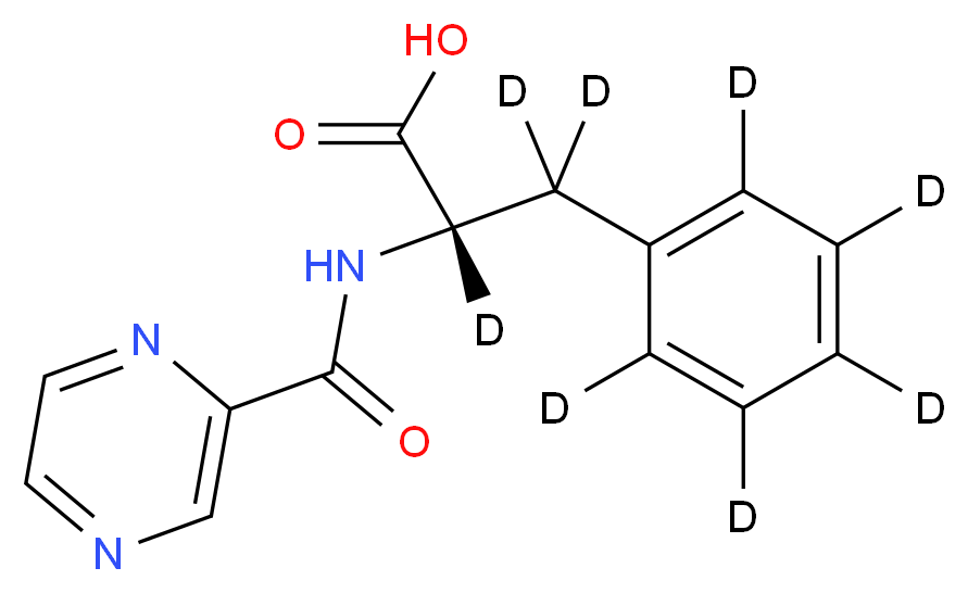 N-Pyrazinylcarbonyl-L-phenylalanine-d8_Molecular_structure_CAS_)