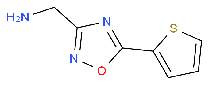 1-[5-(2-thienyl)-1,2,4-oxadiazol-3-yl]methanamine_Molecular_structure_CAS_946776-75-6)