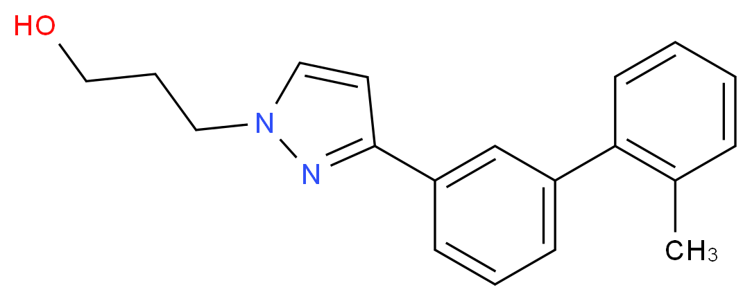 3-[3-(2'-methyl-3-biphenylyl)-1H-pyrazol-1-yl]-1-propanol_Molecular_structure_CAS_)