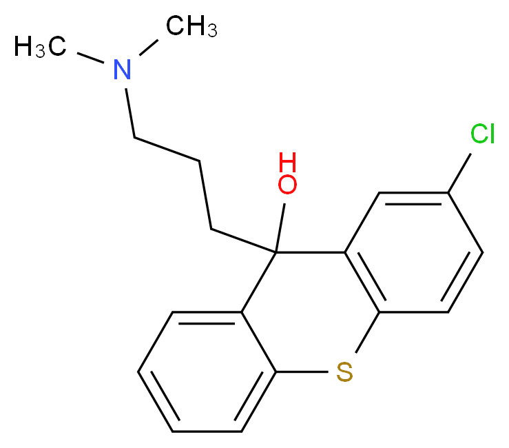 2-Chloro-9-(3-(dimethylamino)propyl)-thioxanthen-9-ol_Molecular_structure_CAS_4295-65-2)