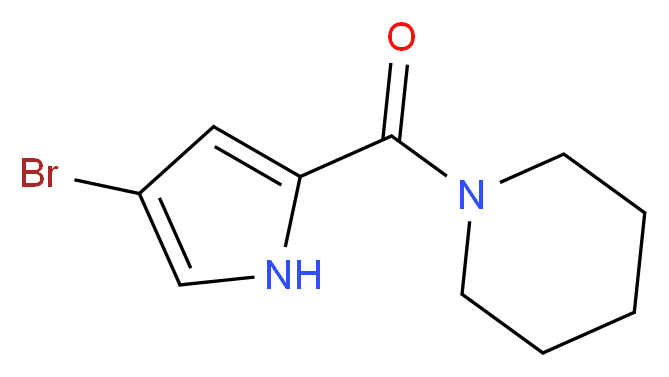 1-[(4-bromo-1H-pyrrol-2-yl)carbonyl]piperidine_Molecular_structure_CAS_900019-45-6)
