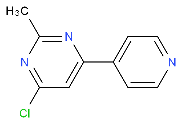 4-chloro-2-methyl-6-(pyridin-4-yl)pyrimidine_Molecular_structure_CAS_)